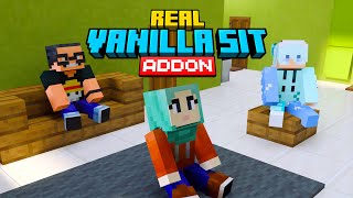 Addon Duduk MCPE | Minecraft Bedrock Can FINALLY Sit Like Java 😱 – Real Vanilla Sit Addon! screenshot 1
