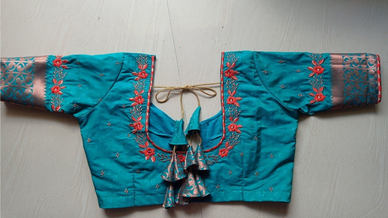 Computer embroidery blouse stitching... YouTube