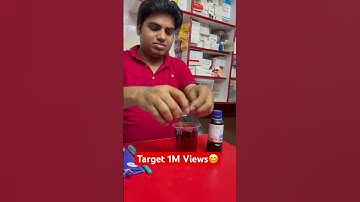Thumbnail of Betadine liquid + Ranitidine tablet 150mg reaction #remix #song #doctor #physics #experiment #shots