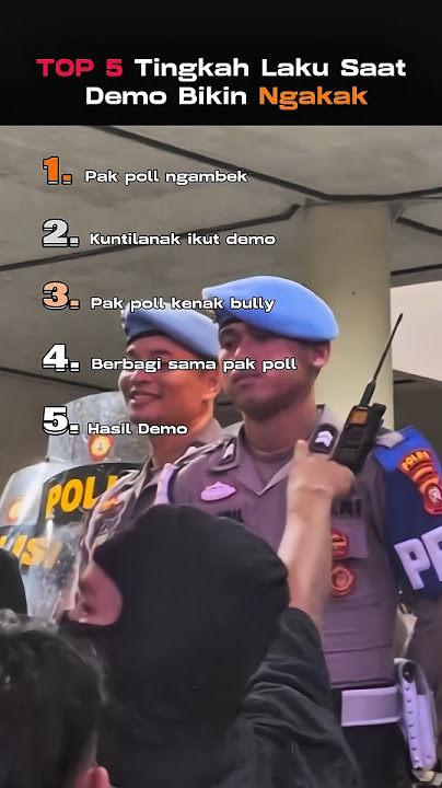 TOP 5 Tingkah Laku Saat Demo Bikin Ngakak #funny #shorts