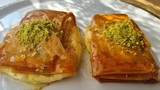 تحضير بقلاوة بالقشطة خطيررررررة ?  لذيذة جدا Baklava mit Sahne