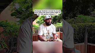 Rampage Jackson reveals he would have fought shogun at UFC 128 short notice @rampagejacksonlive