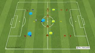 Playing out from the Back Pattern Play - CBs Combining With No4