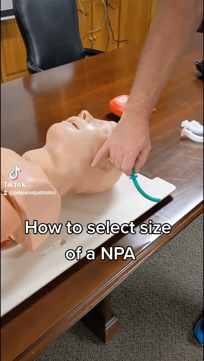 #Howto size a Nasopharyngeal Airway #NPA #Medical #beprepared