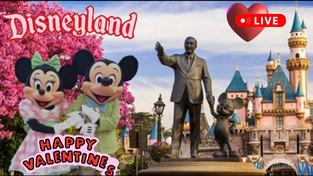 Disneyland Valentines Fun Day Rides Shows #livestream