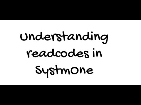 SystmOne SNOMED and readcodes