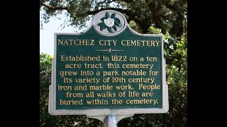 Natchez Journey Compilation of Natchez City Cemetery in Natchez, Mississippi