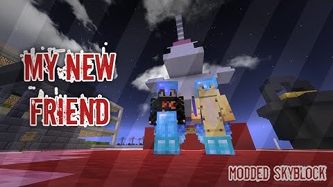 Meet my new friend || #Episode_2 || Minecraft Bedrock modded skyblock || FALLENTECH