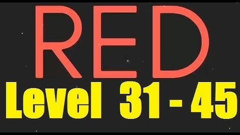 Red - Zenith Games - Level 31 - 45 Android Walkthrough