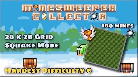 Minesweeper: Collector - Flawless Victory (Difficulty 6) | 28x28 Grid | Square Mode Gameplay (iOS)
