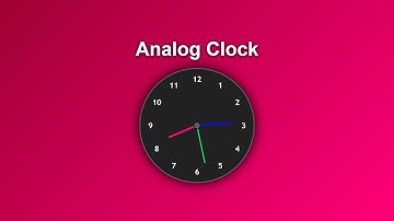 🕰️ How to Make an Analog Clock Using HTML, CSS & JavaScript | Full Tutorial