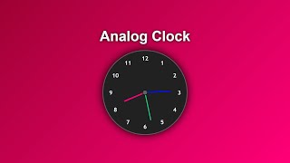 🕰️ How to Make an Analog Clock Using HTML, CSS & JavaScript | Full Tutorial