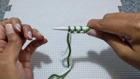 Two Color Twisted German Cast On