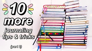 10 MORE journaling tips and tricks (for beginners)  really easy!! (part 2)