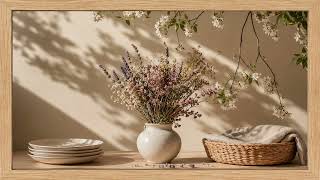 TV Art — Table with Wildflowers and Natural Shadows | Flores Silvestres — 2 Hours — 1 Scene