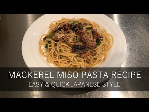 BEST MACKEREL MISO PASTA RECIPE - Easy amp Quick Japanese Style