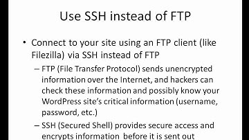 7   using ssh instead of ftp