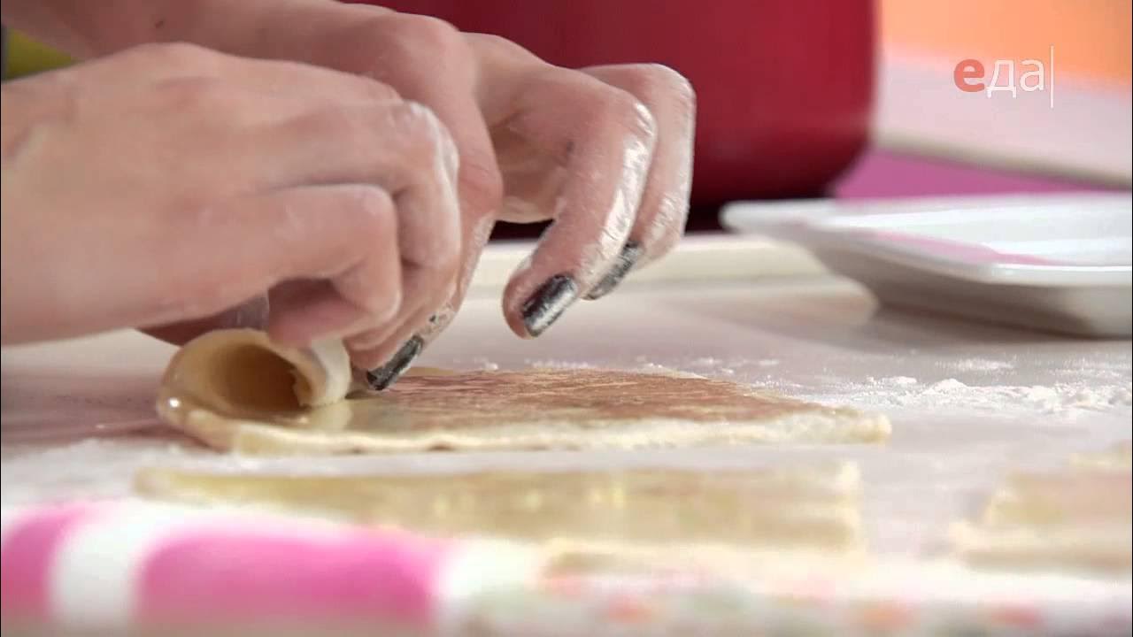 Круассаны с шоколадной пастой - YouTube