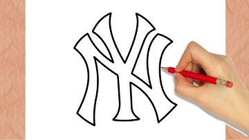 How to Draw a NEW YORK YANKEES LOGO