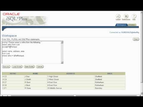 Basic SQL Tutorial - 8.3 - Prompt and Accept [TutorialGenius.com]