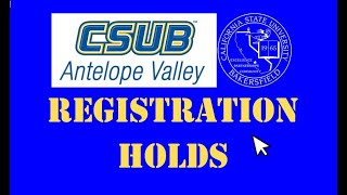 "How to" Video - Check for Registration Holds