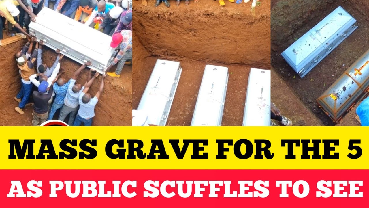 MASS GRAV£ FOR THE FAMILY OF 5 ROAD ACCIDENT VICTIMS