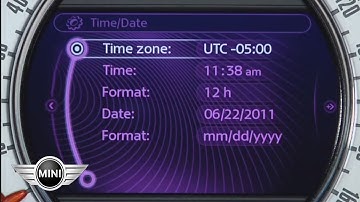 MINI USA | MINI Connected | Clock Settings