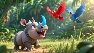 Rhino’s Safari Star Adventure 🦏⭐ | Fun Learning for Kids | ABC, Numbers &amp; Colors