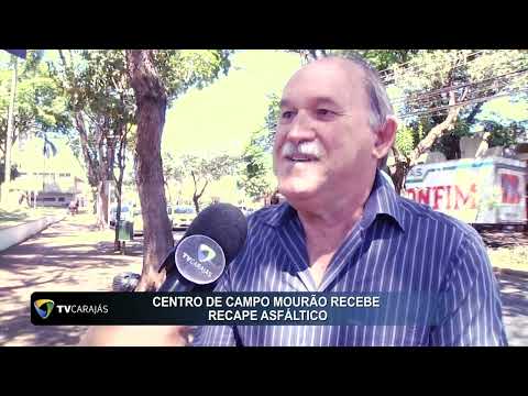 Centro de Campo Mourão recebe recape asfáltico