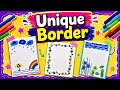 Unique border design for project and notebook @TabilaArts #project #notebook #uniqueideas 