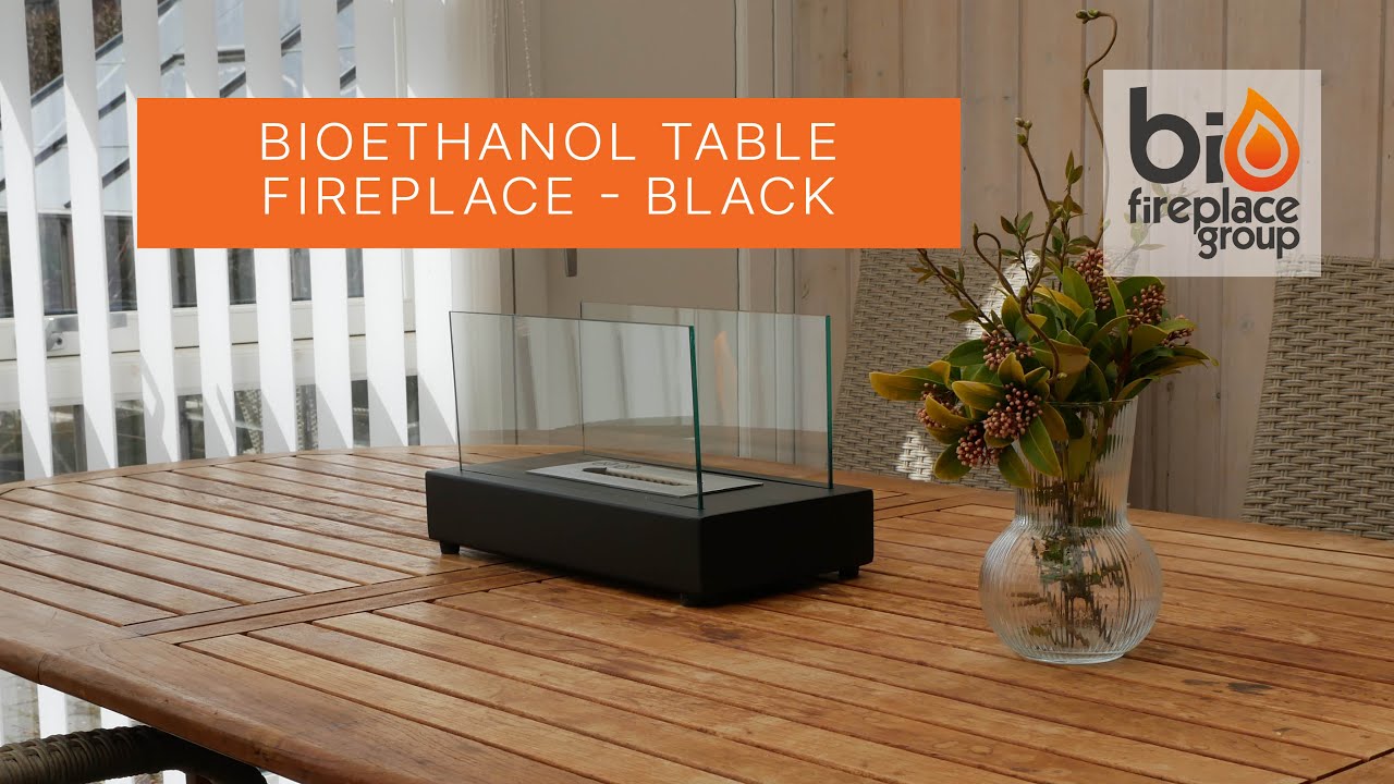 Caminetto A Bioetanolo Da Tavolo ANNTIM - Per Interni Ed Esterni Con Vetro Temperato E Pietre Decorativo - Foto 8