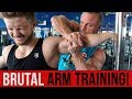 Super HIGH INTENSITY ARM Training with The Mountain Dog (Painful Pump!)