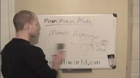 Pre Algebra Lesson: Mean, Median, and Mode