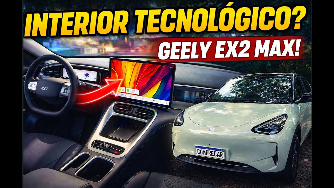 Geely EX2 Max: O Interior Tecnológico Surpreende Mesmo?
