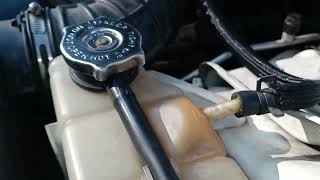 How I replaced the heater hose for the 2008 Chrysler 300 2.7L V6