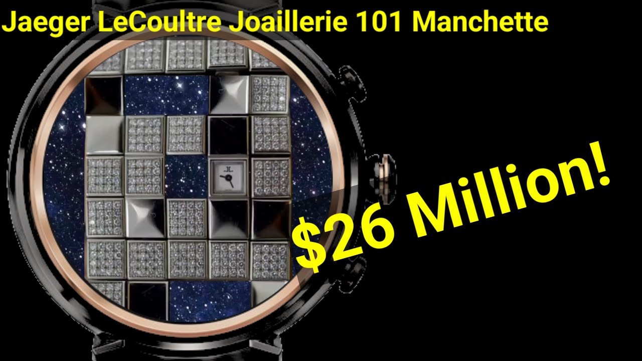 Jaeger-LeCoultre Joaillerie 101 Manchette Smartwatch Watch Face - YouTube