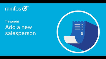 Add a new salesperson in Minfos