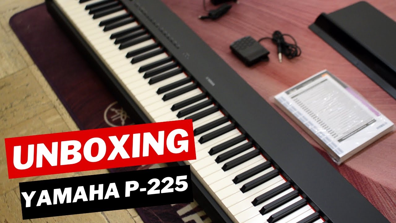 UNBOXING e MONTAGGIO Pianoforte Yamaha P-225 con L-200B