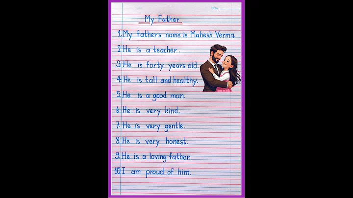 10 Lines on My Father in English | My Father 10 Lines | My Father Essay in English #shorts