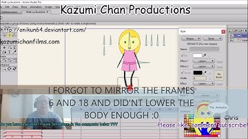 Anime Studio Pro 11.2 l tutorial 4 Walk cycle part 2