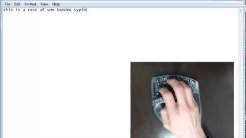 KeyMouse - One Handed Typing