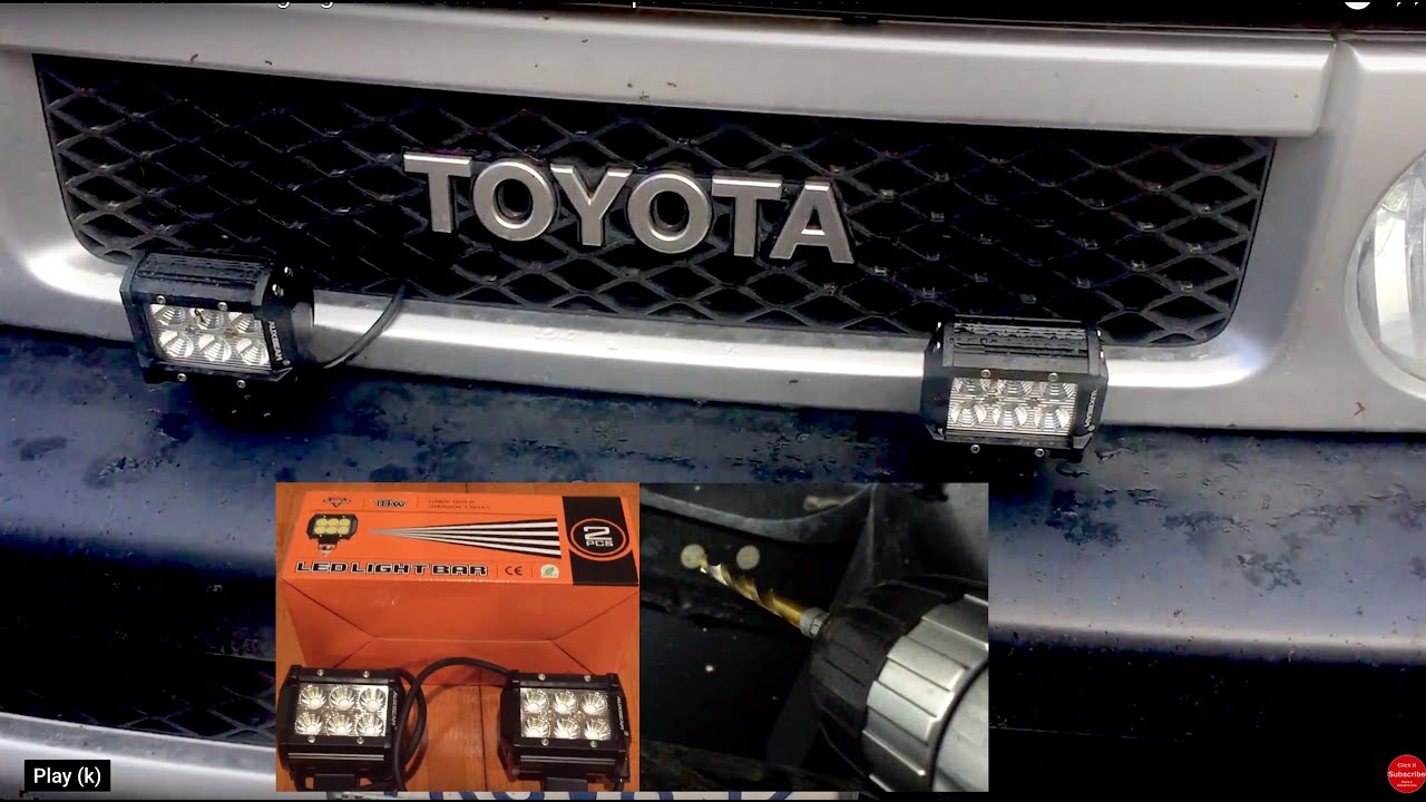 How To Install Led Fog Lights On A Stock Oem Bumper Of The Fj