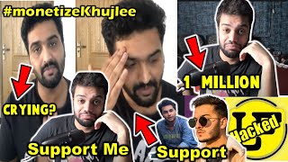 Raza Samo Reaction on channel Hack| Khujlee Family Reaction| Lahori Fied Hackd| Ducky Bahi 1 Million