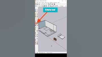 How To Use Rotate Tool In SketchUp #shorts #sketchup #sketchupforbeginners