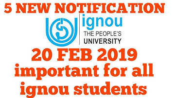 IGNOU NEW NOTIFICATION RESULT UPDATE JOB HALL TICKET TEE IMPORTANT INFORMATION