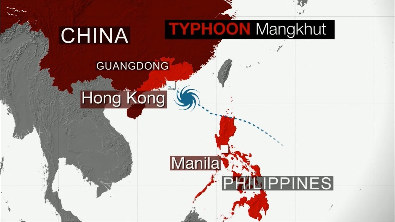 Extreme weather 2018 - Typhoon Mangkhut (China & Philippines) - ITV & BBC News - 16th September 2018