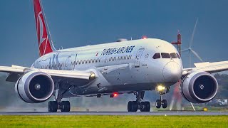 HEAVY RUSH at AMS | 4K Plane Spotting at Amsterdam Schiphol Airport | 747 A330 777 A300 787 | 2021