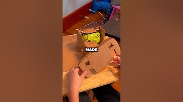 He Made His Own Steering Wheel With Cardboard! (📷:kristineweicker49)