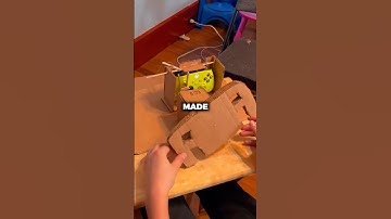 He Made His Own Steering Wheel With Cardboard! (📷:kristineweicker49)