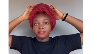 DIY simple gele headwrap tutorial